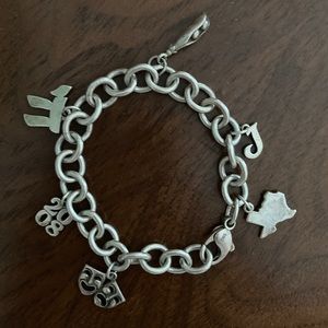 RELISTED James Avery Sterling Silver Charm Bracelet